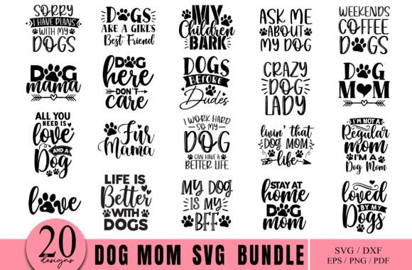 Dog Mom SVG Bundle, Dog Svg: Graphics and Crafts Review
