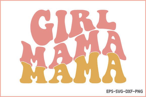 Girl Mama - Retro Mom SVG Graphics and Crafts Review
