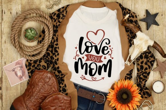 Love You Mom SVG Cut File: A Designer’s Review for Graphics and Crafts Projects