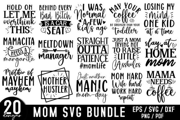 Mom SVG Bundle Mother s Day SVG Graphics for Crafts
