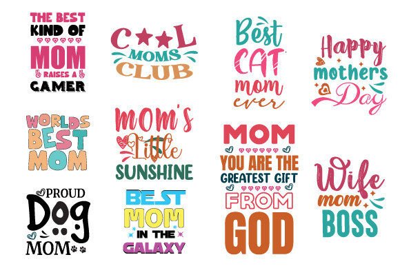 Mom Svg Bundle Mothers Day Graphic Review