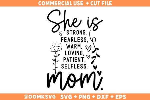 She is Mom SVG, Woman Affirmation SVG Graphics and Crafts Review